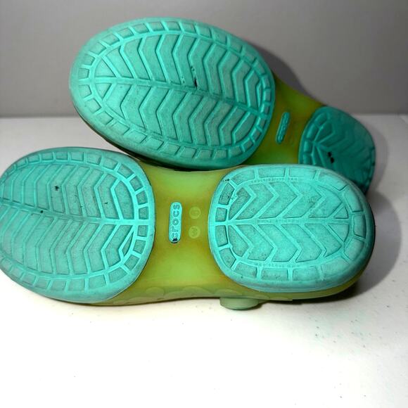 Crocs Carlie Mary Women’s Size 6 Jelly Translucent Clogs Sling back Sandals - Picture 5 of 6